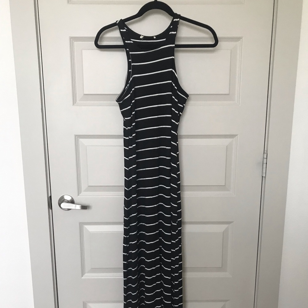 Small - Knit Stripe Maxi Dress